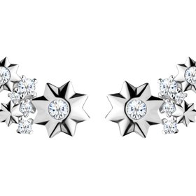 Stříbrné náušnice s hvězdičkami od Preciosy budou slušet jemným ženám