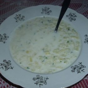 Mléková polévka byla velmi neoblíbená.