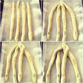 Pletení vánočky krok po kroku.