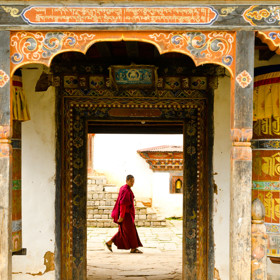 Bhútán, Himaláje.