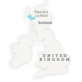 Skye & Lochalsh, Skotsko, Velká Británie.