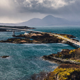 Skye & Lochalsh, Skotsko, Velká Británie.