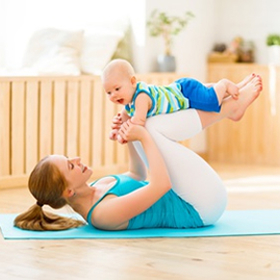 Do cvičení můžete zapojit i své dítě.