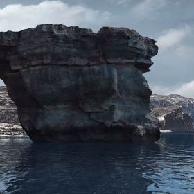 Masiv před ničivou bouří.