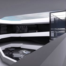 Uvnitř budovy bude spirálovité schodiště.