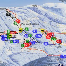 Tratě v Peci pod Sněžkou