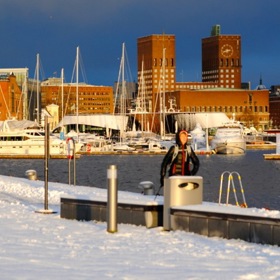 Oslo je na sníh zvyklé, na kráse mu to ale neubírá.