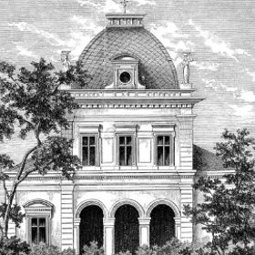 Krásné pražské budovy 19. století.