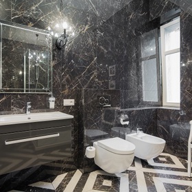 Luxusní koupelna vás dostane.