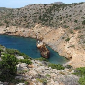 Olympia se stala jednou z nejoblíbenějších památek ostrova Amargos, ztroskotala v roce 1979.