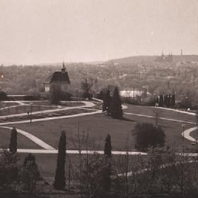 Botanická zahrada dříve.