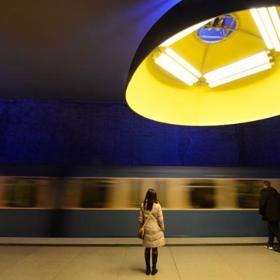 Stanice Westfriedhof v Mnichově.