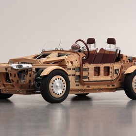 Jako ze stavebnice. Toyota představila koncept nového vozu ze dřeva