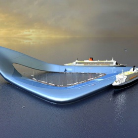 Mobilní přístav „Bumerang“.