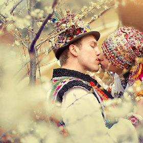 Svatba dle tradic huculského etnika na pomezí Ukrajiny a Rumunska.