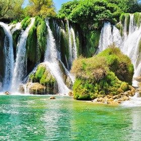Kravica (národní park Plitvická jezera, Chorvatsko).
