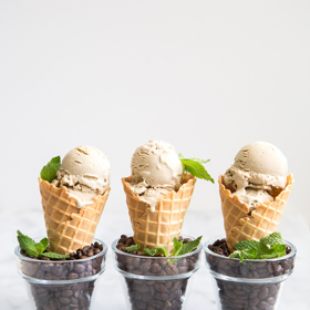 2. Mojito zmrzlina s doteky kávy.