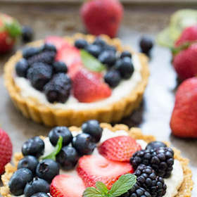 4. Ovocné tartaletky.