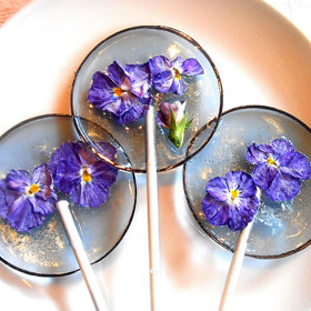 Tato průsvitná lízátka s jedlými květy jsou to nejkrásnější, co jsme dnes na internetu viděli