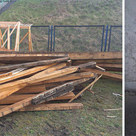 Manželé vyrobili úžasný kávový stolek ze starého dřeva a řetězů