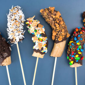 3. Banán >> banánovo-čokoládový nanuk.