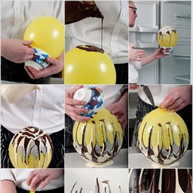 4. Čokoládová poleva >> čokoládová váza.