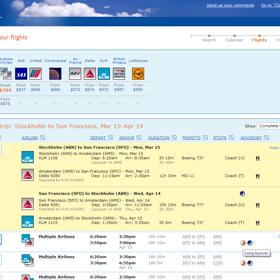 Přímo prostřednictvím ITA Matrix sice není možné provést rezervaci, ale získáte zde kódy potřebné k rychlému nalezení vybraných letů.