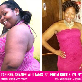 Tanisha Shanee Williams (zhubla 63 kilo) radí: Nemějte doma nezdravé potraviny a zapracujte na své motivaci.