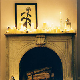 Krb a svíčky. Skvělá kombinace.