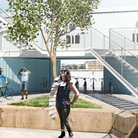 Ve středu jednotky se nachází malé náměstí.