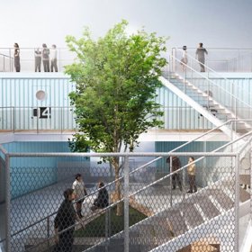 Střešní terasy nabízejí pěkné výhledy na město.