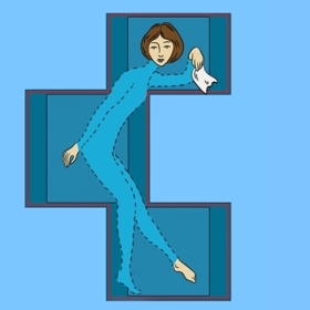 Tajemství číslo 5: Tělo rozdělené na části. Zdali bude tento trik úspěšný, nebo ne, závisí na pružnosti kouzelníkovy asistentky. Díky ní se může prohnout do takové pozice, že navenek vypadá, jako by se její tělo rozuteklo různými směry.