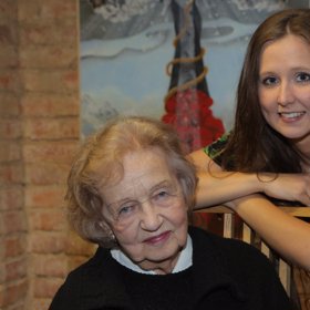 Blanka Bohdanová s vnučkou Alžbětou (2018).