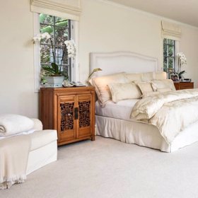 Ložnice je nádherná.