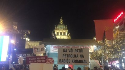 FOTO: Protesty proti Andreji Babišovi.
