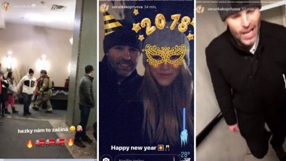 FOTO: Veronika Kopřivová a Jaromír Jágr zažili požár.