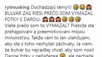 FOTO: Rytmus konečně řekl, proč vymazal ze svého života Daru.