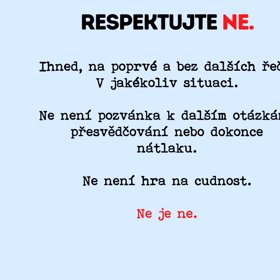 Respektujte „NE!“.