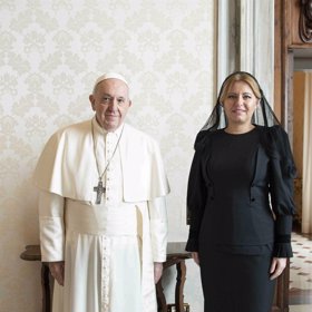 Zuzana Čaputová a papež František.
