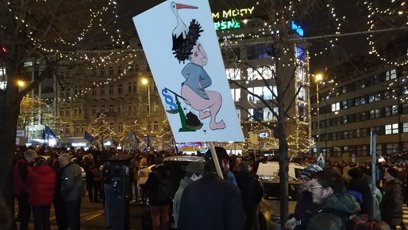 FOTO: Lidé v protestech pokračují.