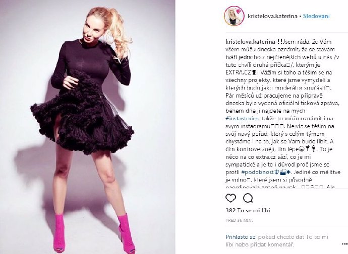 FOTO: Kateřina zprávu oznámila na svém Instagramu. – stránka 273