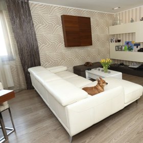 Obývací pokoj Alice Bendové.