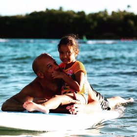 Vodu milují i všechny tři jeho děti.