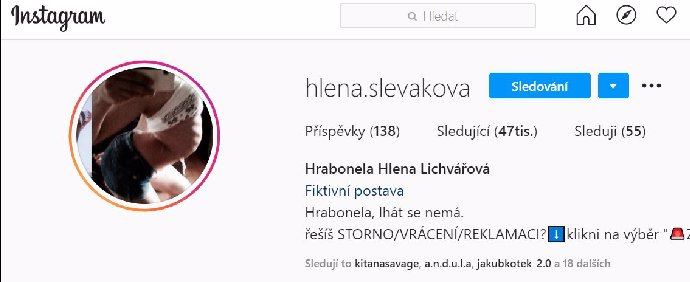 FOTO: Instagramový účet, který stojí na straně poškozených. – stránka 813