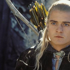 Orlando Bloom jako Legolas v trilogii Pán prstenů.