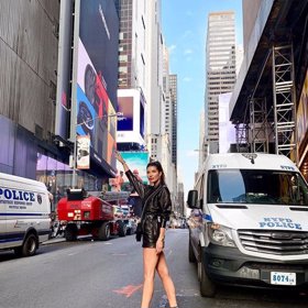 V Americe Monika zářila.