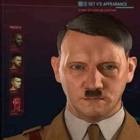 Vytvořili hráči Cyberpunku velmi věrnou podobiznu Adolfa Hitlera? Možná ano, možná jde o Photoshop...