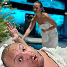 Patrik s Nikolou ve SPA.