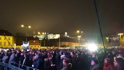 FOTO: Lidé přišli vyjádřit svoji nespokojenost.