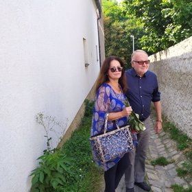 Luděk Sobota přišel v doprovodu své ženy.